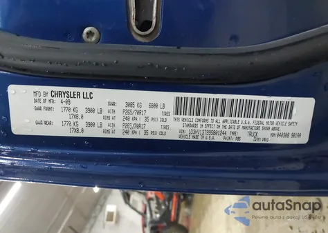 2009 Dodge Ram 1500 St from USA, damaged, VIN 1D3HV13T99S801244